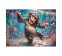 Ardilla terrestre Bosque Puzzles 500 Piezas Actividad Familiar Tiempo Feliz Rompecabezas 3D para Familia Juguete Educativo Aliviar Estrés Decoración Hogar 500 PCS
