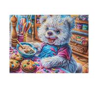 Ardilla terrestre Flores Puzzles 500 Piezas DIY Creativo Rompecabezas Familiar para Toda La Familia Juguete Educativo Aliviar Estrés Decorativo 500 PCS