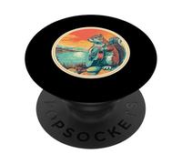 Ardilla Tocar Guitarra | Rock Star | 60s 70s Rock Music PopSockets PopGrip Adhesivo