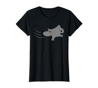 Ardilla Voladora Camiseta gráfica económica, Mujer, Negro, L