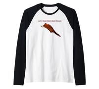 Ardilla voladora gigante roja y blanca Camiseta Manga Raglan