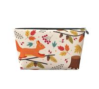 Ardilla y otoño, Bolsa de artículos de tocador Bolsa de Maquillaje Bolsa de cosméticos Bolsa de artículos de tocador de Viaje portátil