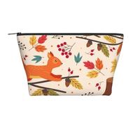 Ardilla y otoño, Bolsa de artículos de tocador Bolsa de Maquillaje Bolsa de cosméticos Bolsa de artículos de tocador de Viaje portátil
