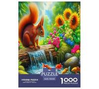 Ardilla1000 Pieza PuzzleAnimales Ardilla Rompecabezas Inteligentes Imposible Adultos Y Niños +14 Años Decoración Hogar70x50cm/1000pcs
