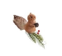 Ardillas de peluche para colgar en el hogar, espuma suave, árbol de Navidad, día festivo, celebración de niños y familia, ardillas de dibujos animados, decoración de Navidad