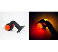 Ardillion 2 luces LED de neón de 12-24 V, color rojo ámbar, trasero, camión, remolque, chasis, autobús