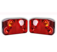 Ardillion 2 luces traseras, intermitentes, reflectantes, triángulos, luces universales para camión, remolque, caravana, caravana, ATV, tuning, coche, furgoneta, camioneta, caballo, chasis, tractor