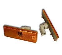 Ardillion Juego de 2 luces LED de marcación lateral, ámbar/naranja/amarillo, luces indicadoras de dirección para camión M ATEGO ACTROS AXOR OEM 0005445211 0005445311 0005445311 0005445411