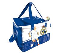 ARDITEX Bolsa Isotérmica Portalimentos Real Madrid CF. Idónea para Las Comidas o meriendas de los más pequeños. Dimensiones 30x22x25cm