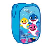 ARDITEX Cesta Plegable Infantil Baby Shark, Organizador Rectangular con Asas para Almacenaje de Ropa y Guardar Juguetes, Flexible, Ligero y Resistente 36 x 36 x 58 cm