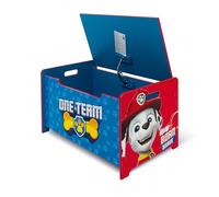 ARDITEX Nixy Children - Caja de juguetes y banco de madera de lujo Paw Patrol
