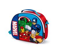 ARDITEX - Bolsa térmica infantil de Marvel Avengers - 26x21x11cm - Color azul multicolor - Perfecto para niños y niñas - Ideal para la guardería, el colegio y la escuela