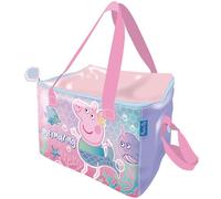 ARDITEX Bolsa Térmica Infantil Peppa Pig Rosa de 22.5x15x16.5cm - Aislante y Resistente - Ideal para picnic, playa, colegio o excursiones