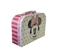 ARDITEX, Caja Almacenaje Decorativa Minnie, Maleta de Carton con Asa, Maletin Infantil Ideal para Almacenamiento de Juguetes, Lápices, Rotuladores y Pinturas, 9.5X7X15 Cm