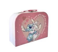 ARDITEX, Caja Almacenaje Decorativa Stitch, Maleta de Cartón con Asa, Maletin Infantil Ideal para Almacenamiento de Juguetes, Lápices, Rotuladores y Pinturas, 9.5X7X15 Cm