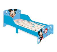 ARDITEX - Cama Infantil de Madera Disney Mickey Mouse - 77x143x60cm - Color Azul - Apta para colchones estándar 70x140cm - Fácil Montaje