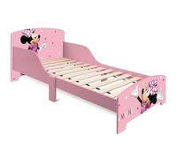 ARDITEX - Cama Infantil de Madera Disney Minnie Mouse - 77x143x60cm - Color Rosa - Apta para colchones estándar 70x140cm - Fácil Montaje