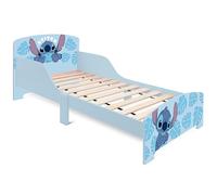 ARDITEX - Cama Infantil de Madera Disney Stitch - 77x143x60cm - Color Azul - Apta para colchones estándar 70x140cm - Fácil Montaje
