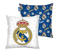 ARDITEX, Cojin Real Madrid, Real Madrid Niño Decorar la Habitación, Cojin de 40 x 40 Cm, Ideal para Darle un Toque Futbolero y Moderno al Cuarto de Cualquier Aficionado