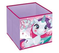ARDITEX - Contenedor organizador plegable con diseño de unicornio - 31x31x31cm - Para guardar juguetes, ropa y accesorios