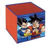 ARDITEX Caja Infantil Plegable Dragon Ball, Cubo de Tela Guardatodo para Ropa, Libros, Juguetes, Pelotas, Contenedor y Organizador Textil Cuadrado 31 x 31 x 31 cm