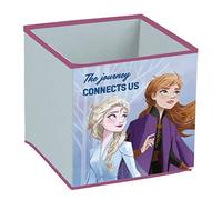 ARDITEX - Contenedor organizador plegable Elsa y Anna de Disney Frozen Official License - 31x31x31cm - Para guardar juguetes, ropa y accesorios
