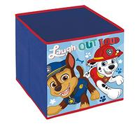 ARDITEX Caja Infantil Plegable Patrulla Canina, Cubo de Tela Guardatodo para Ropa, Libros, Juguetes, Pelotas, Contenedor y Organizador Textil Cuadrado 31 x 31 x 31 cm