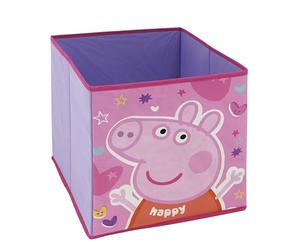 ARDITEX - Contenedor organizador plegable Peppa Pig de Hasbro - 31x31x31cm - Para guardar juguetes, ropa y accesorios