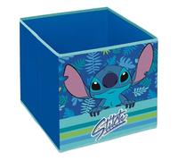 ARDITEX WD16144 Contenedor - Organizador Textil con Forma de Cubo Plegable de 31x31x31cm de Disney-Lilo & Stitch