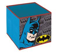 ARDITEX Caja Infantil Plegable Batman, Cubo de Tela Guardatodo para Ropa, Libros, Juguetes, Pelotas, Contenedor y Organizador Textil Cuadrado 31 x 31 x 31 cm