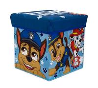 ARDITEX - Cubo plegable infantil La Patrulla Canina con tapa acolchada y función de asiento - Licencia Oficial Paw Patrol - 30x30x30 cm - Almacenaje textil resistente y colorido