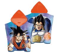 ARDITEX Poncho de Microfibra con Capucha de 55x55cm - Dragon Ball - Suave y Cómodo