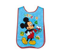 ARDITEX Delantal sin mangas MICKEY MOUSE 40x33 cm - Talla única 2-4 años - PVC con cintas laterales - Perfecto para manualidades y actividades escolares