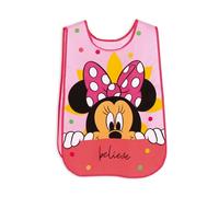ARDITEX Delantal sin mangas MINNIE MOUSE 40x33 cm - Talla única 2-4 años - PVC con cintas laterales - Perfecto para manualidades y actividades escolares