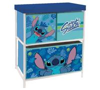 ARDITEX WD16145 Estantería con 3 contenedores Textiles de 53x30x60cm de Disney-Lilo & Stitch