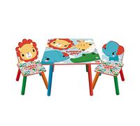 ARDITEX FP10298 Set de Mesa (50x50x44cm) y 2 Sillas (26.5x26.5x50cm) de Madera