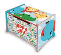 ARDITEX FP10299 Banco Juguetero de Madera de 62.5x40x37cm de Mattel-Fisher-Price
