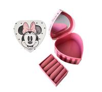 ARDITEX, Joyero Minnie, con Forma de Corazón, Caja para Regalo de Cartón Perfecta como Cajita de Dientes o Joyas, Fotografías y Manualidades, Costura, Pequeños objetos., 12X12X7 Cm