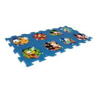 ARDITEX - Juego de Alfombra en Forma de Puzzle Fabricado de Foam de Disney Mickey y Amigos - 111x57cm - Color Azul