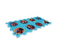 ARDITEX - Juego de Alfombra en Forma de Puzzle Fabricado de Foam de Spiderman de Marvel - 111x57cm - Color Azul