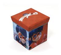 Arditex LB11721 - Taburete contenedor, 30 x 30 x 30 cm, diseño Lady bug