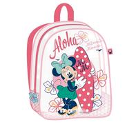 ARDITEX Mochila de Playa Transparente Minnie Mouse Aloha - 31x25x23 cm - PVC con base de rejilla - Ideal para la playa - Perfecta para llevar juguetes y mantenerlos organizados