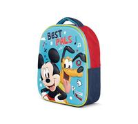 ARDITEX - Mochila infantil 3D de Mickey de Disney - 26x32x10cm - Color Azul - Perfecta para niños - Ideal para la guardería, el colegio y la escuela