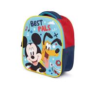 ARDITEX Mochila infantil de Mickey de Disney - 24 cm - Color Rojo y Negro - Ideal para la guardería o el colegio