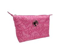 ARDITEX, Neceser Barbie, Bolsa de Aseo Barbie, Neceser de Tela de Loneta con Cremallera, Ideal para Organizar Cosmeticos o Pequeñas Cosas, Poliester 26x16x7 Cm