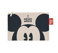 Arditex Neceser Mickey Mouse de tela con cremallera, algodón resistente 22,5x16 cm