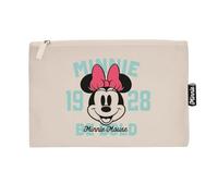 ARDITEX, Neceser Minnie Mouse, Bolsa de Aseo Minnie Mouse, Neceser de Tela con Cremallera, Ideal para Organizar Cosmeticos o Pequeñas Cosas, Algodón Resistente, 22.5 x 16 Cm