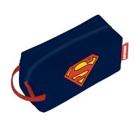ARDITEX, Neceser Niño Superman, Bolsa de Aseo para Hombre, Estuche de Superman con Cremallera, Impermeable, Ideal para Organizar Productos de Aseo o tus Pequeñas Cosas, 100% Poliuretano, 3 x 22 x 8 Cm