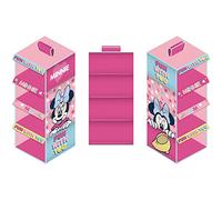ARDITEX Organizador de Armario Colgante Minnie Mouse, 4 Compartimentos para Guardar Ropa, Zapatos, Complementos, Estructura Plegable y Ligera 29 x 28 x 65 cm