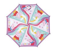 ARDITEX PARAGUAS DE POLIÉSTER, 8 PANELES, DIÁMETRO 86CM, APERTURA AUTOMÁTICA. DIFERENTES MODELOS. (PEPPA PIG)